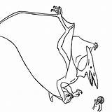 Coloring Pteranodon Pages Library Clipart Popular Comments Line sketch template