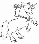 Unicorn Coloring Pages Unicorns Color Printable Kids Cute Print Necklace Cartoon Children Flower Book Printables Animals Activity Azcoloring Animal Popular sketch template