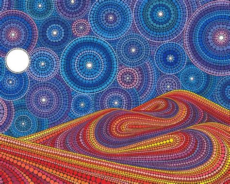 dotillism art dot art painting dots art aboriginal dot art