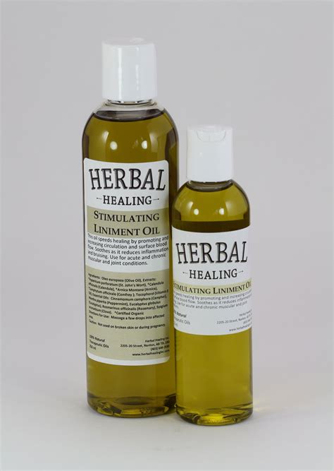 stimulating liniment oil herbal healing