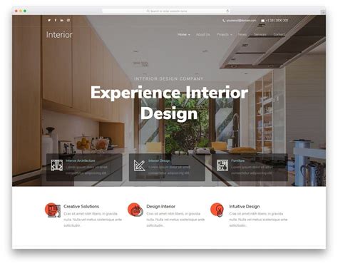 interior design furniture website templates  uicookies