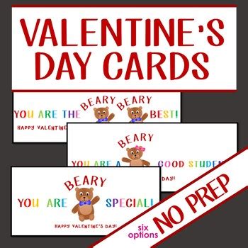 printable valentines day cards  students  teachers