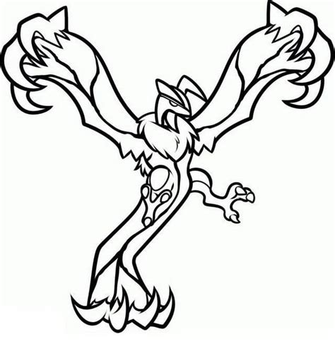 yveltal pokemon coloring page  printable coloring pages  kids