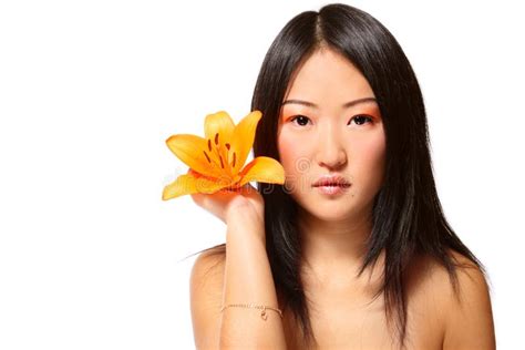 asian spa stock image image  care aging hair flower