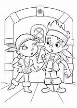Jake Pirates Coloring Pages Land Never Patrol Paw sketch template