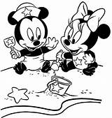 Mickey Mouse Minnie Coloring Pages Baby Choose Board sketch template