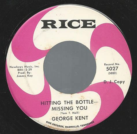 george kent hitting  bottle missing  vinyl discogs