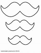 Mustache Printable Coloring Template Moustache Pages Outline Party Decorations Mustaches Baby Old Stencil Clipart Shower Bigote Para Shirt Do Year sketch template