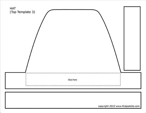 paper hat templates  printable templates coloring pages