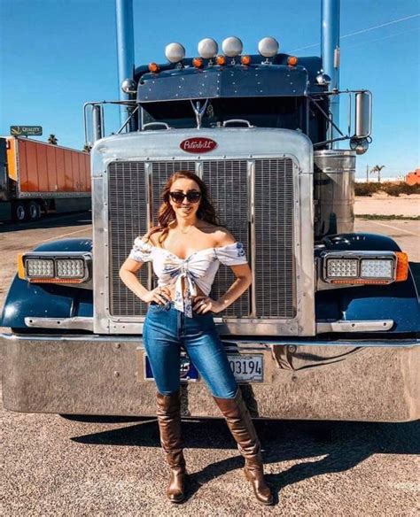 pin  truck girl