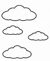 Nuvens sketch template