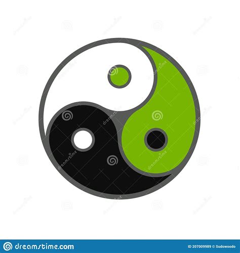 triple yin  symbol stock vector illustration  harmony