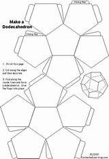 Dodecahedron Enchanted 3d Papercraft Flextangle Directions Enchantedlearning sketch template