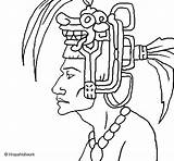 Coloring Tribal Chief Maya Coloringcrew sketch template