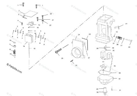 polaris snowmobile  oem parts diagram  carburetor partzillacom