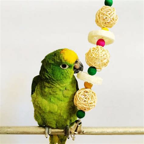 pc hot sale pet bird parrot toys parakeet budgie cockatiel cage hammock swing toy hanging chew