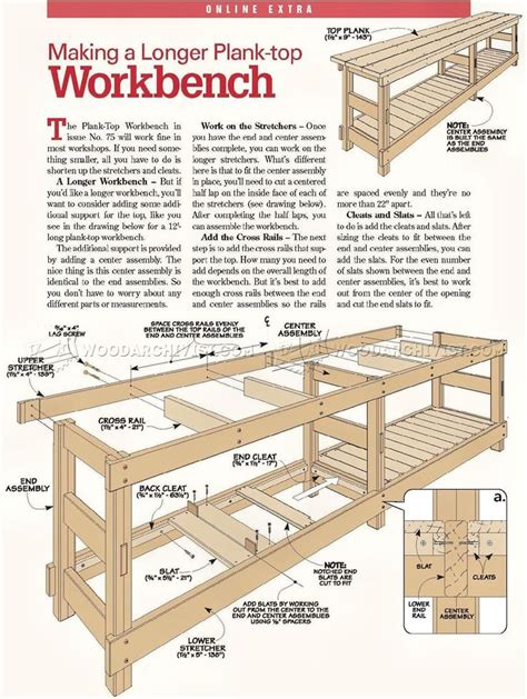 heavy duty workbench plans workshop solutions