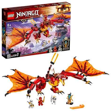 lego ninjago legacy fire dragon attack  ninja building toy  pieces walmartcom