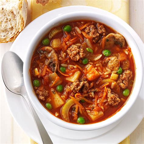 chunky beef vegetable soup recipe