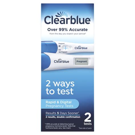 clearblue combo pregnancy test  ct digital  rapid detection