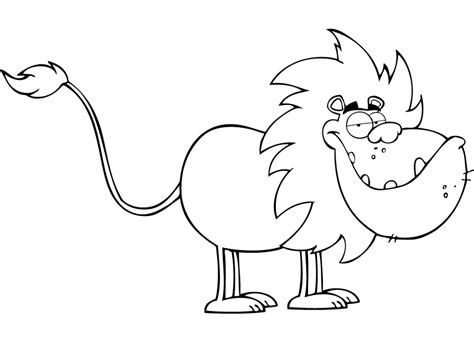 cartoon lion coloring page lion coloring page  printable coloring
