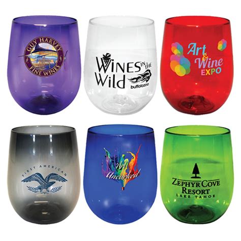 12 Oz Plastic Stemless Wine Glass Corporate Specialties
