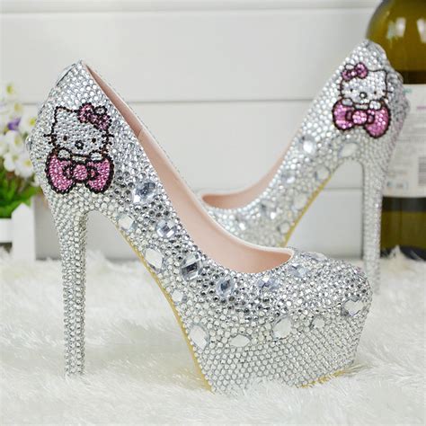 online get cheap silver rhinestone heels alibaba group