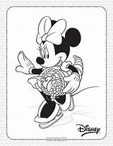 Coloring Minnie Mouse Thanksgiving Printable Winter Color Fun Online sketch template