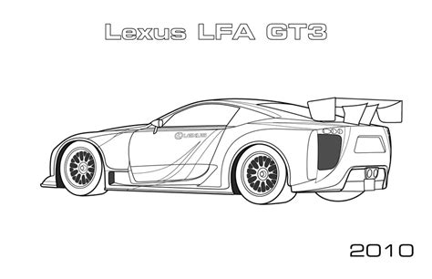 lexus lfa gt coloring page car coloring pages