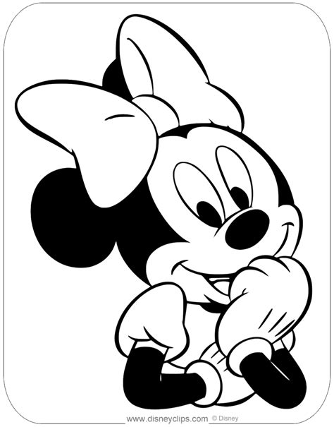 misc minnie mouse coloring pages  disneyclipscom