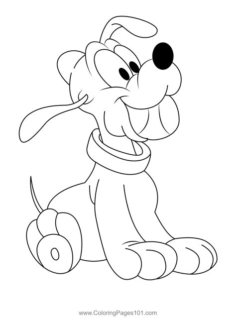 baby pluto coloring page  kids  pluto printable coloring pages