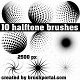 Halftone Brushes Photoshop Set Brush Pack Deviantart Psdgold Preview sketch template