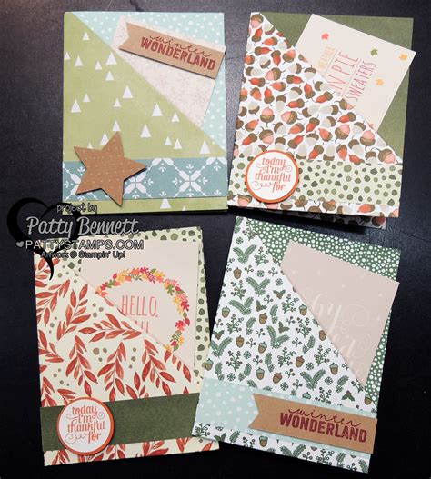 quick  easy double pocket cards  christmas patty stamps