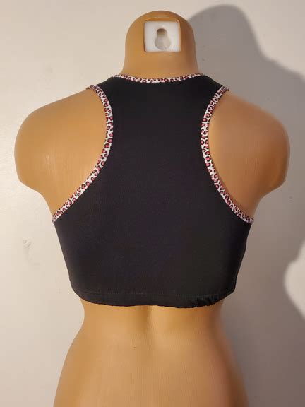 snug fitting cropped tank top