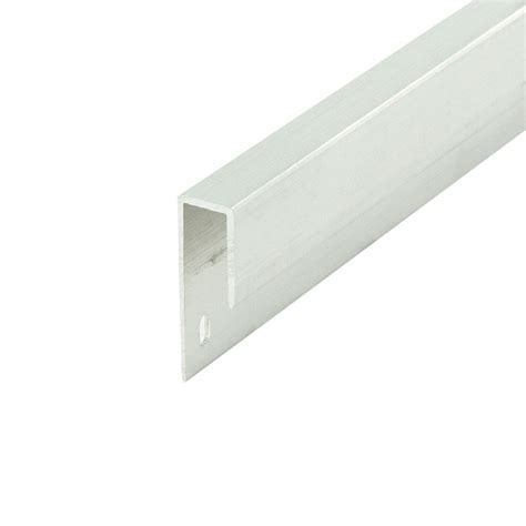 outwater aluminum  channel fits material     mill finish aluminum cap moulding