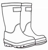 Boots Rain Drawing Crafts Kids Spring Coloring Template Printable Wellies Outline Pages Clipart Kleurplaat Rainboots Projects Simple Drawings Knutselen Boot sketch template