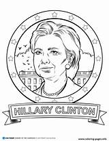 Coloring Hillary Clinton Trump Pages Donald Eleanor Roosevelt Printable Color Getdrawings Getcolorings Print Book sketch template