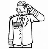 Saluting Drawing Soldier Remembrance Coloring Salute Pages Veteran Getdrawings sketch template