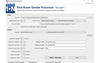 First Name Gender Processor screenshot #0