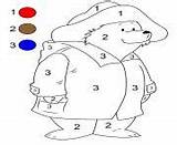 Paddington Coloring Bear Pages Number Online sketch template