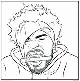 Coloring Pages Hip Hop Rappers Gangsta Gangster Rap Printable Book Drawing Rapper Method Man Books Color Bun Tumblr Sheets Drawings sketch template