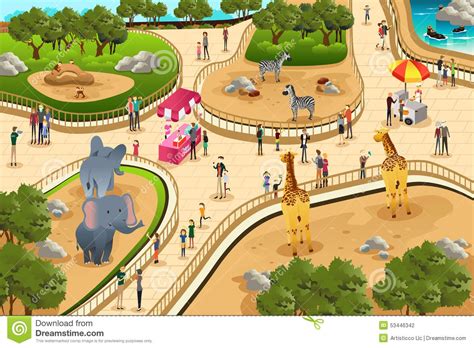 zoo animals scene  zoo clipart clipartlook