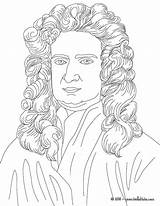 Newton Isaac Kleurplaten Hellokids Britse Figuren Drucken Farben sketch template