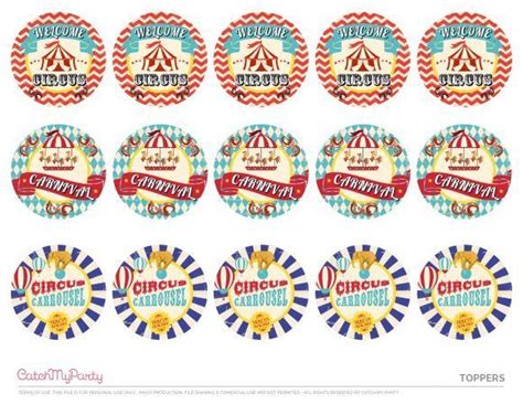 awesome  circus carnival printables  catch
