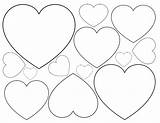 Heart Hearts Different Sizes Printable Shapes Template Small Outlines Tiny Three Printables Shaped Coloring Templates Shape Medium Pages Valentine Whatmommydoes sketch template