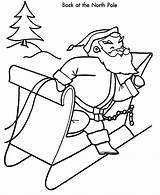 Coloring Santa Christmas Pages North Pole Cartoon Kids Popular Sheet Library Clipart Honkingdonkey Coloringhome sketch template