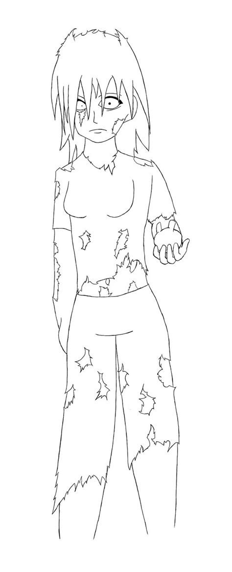 zombie outline drawing  getdrawings