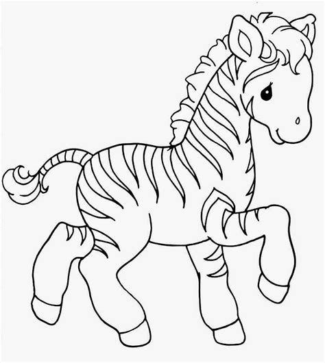 baby zebra coloring pages p