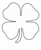 Clover Leaf Four Coloring Printable Clovers Clipart Cliparts Pages Template Patrick Clip Spring Clipartbest Library Flore Hojas Cuatro Colorear Para sketch template