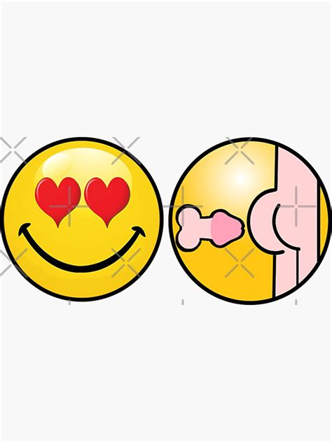 i love anal emoji sticker for sale by partybitz redbubble